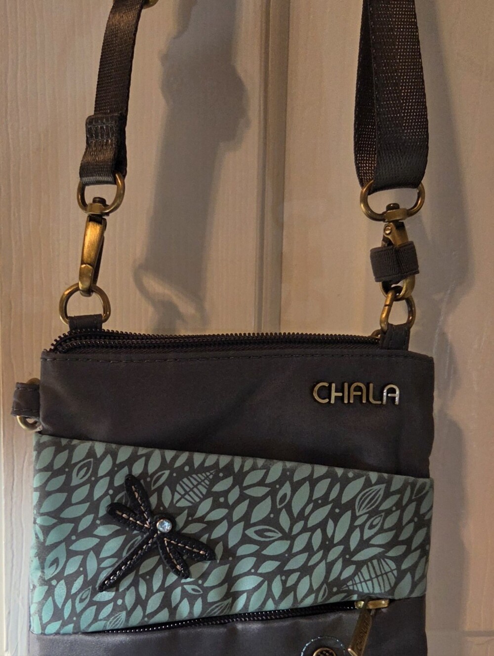 CHALA Women's Teal and Gray Crossbody Bag NWOT - Picture 2 of 13
